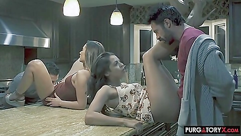 Sexy brunette fucks with her boyfriend