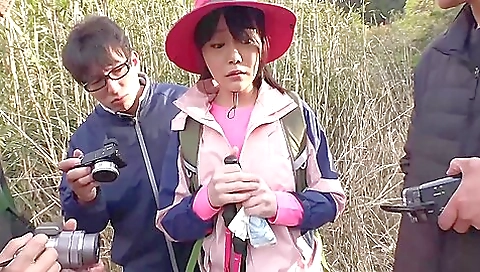 Mature asian model gets cum on her face